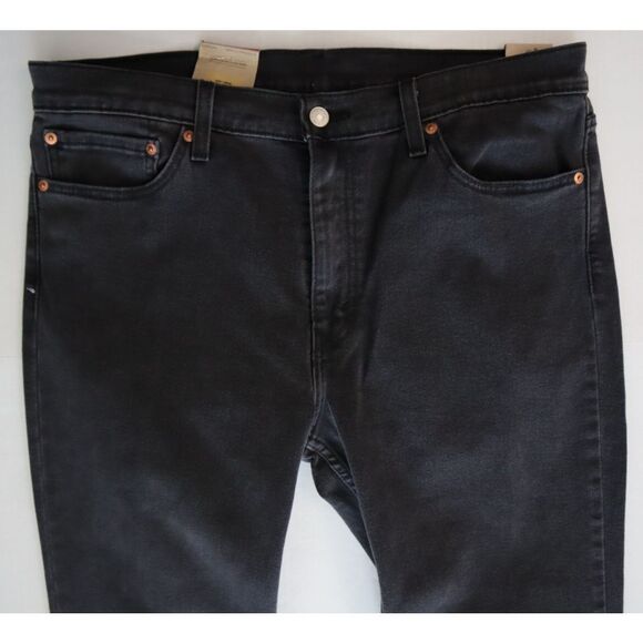 Levi's 511 (045113042) Men's Sz 36x32 Black Slim Stretch Straight Denim Jeans - Picture 6 of 12